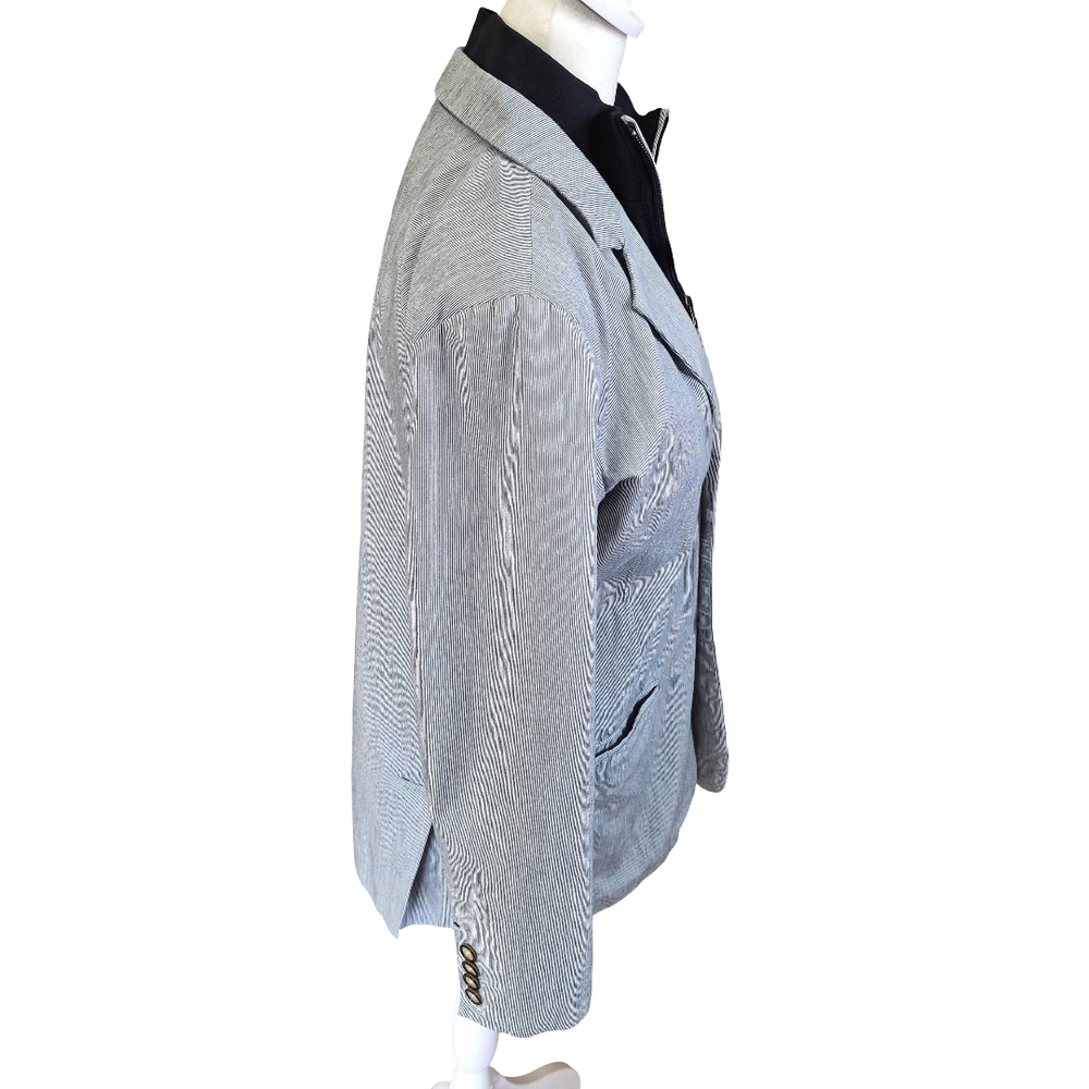 GAP Women's Gray Blazer with Inner Layer - Picture 3 of 7